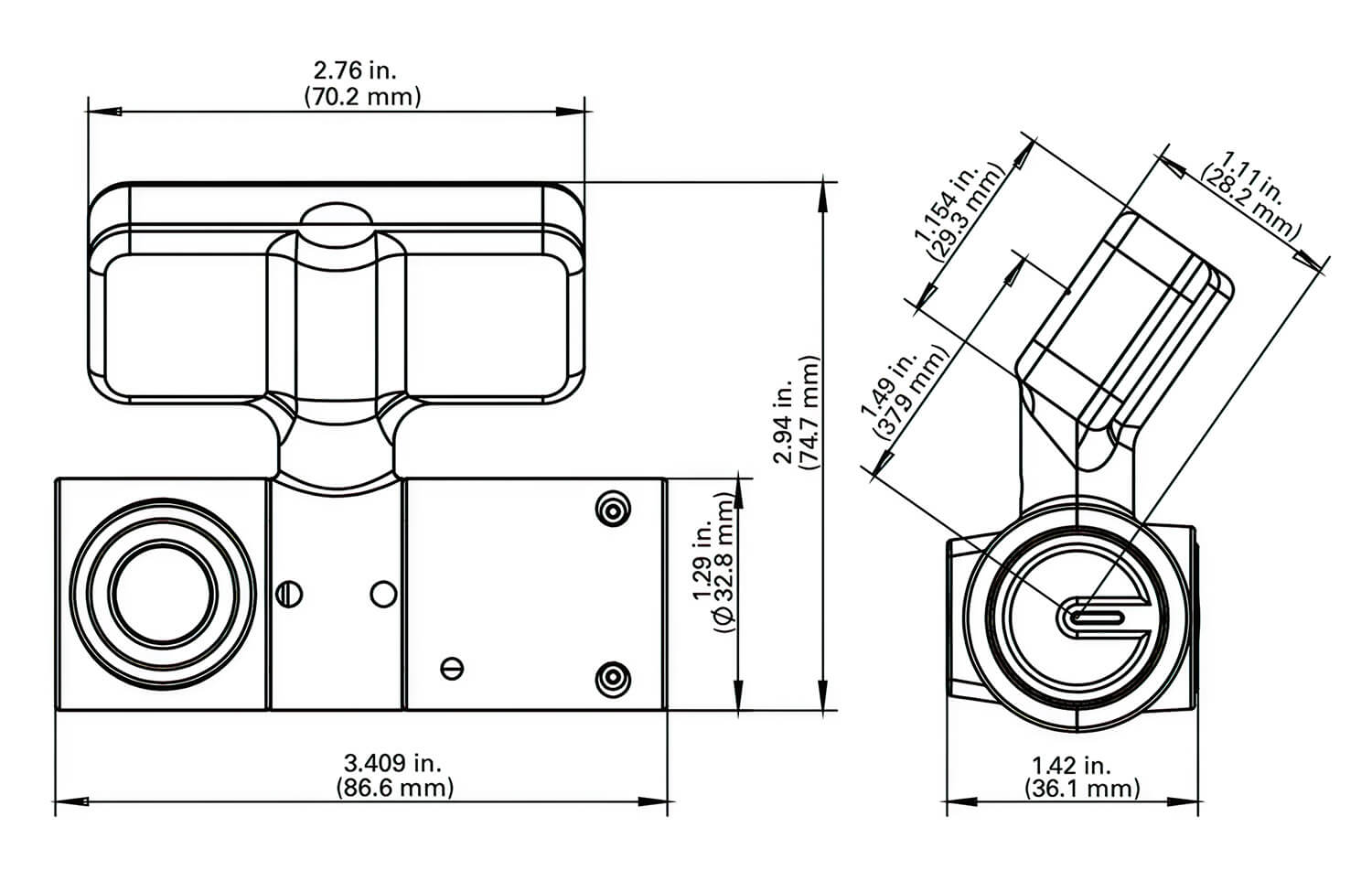 Duel dash camera