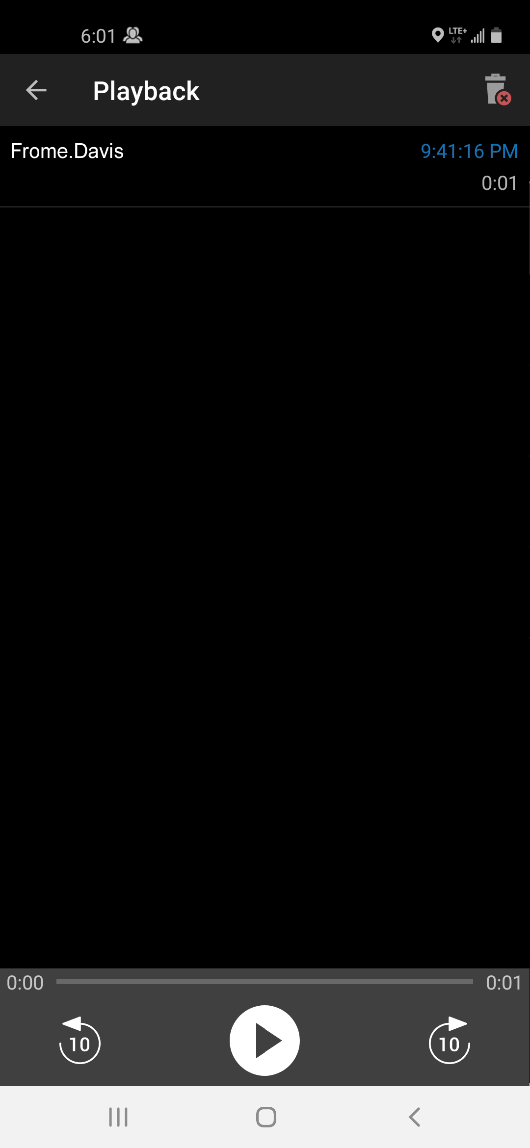 Push-to-talk call playback - Step 2