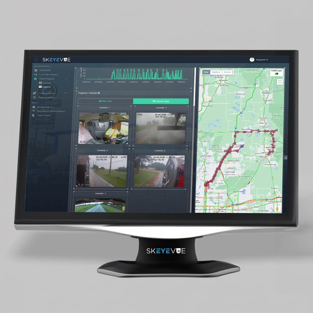 remote management web application for semi truck camera systems