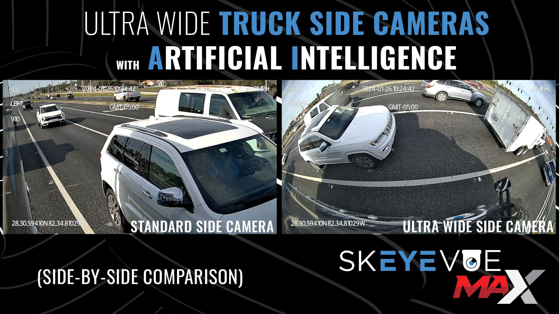 ultra wide truck side camera